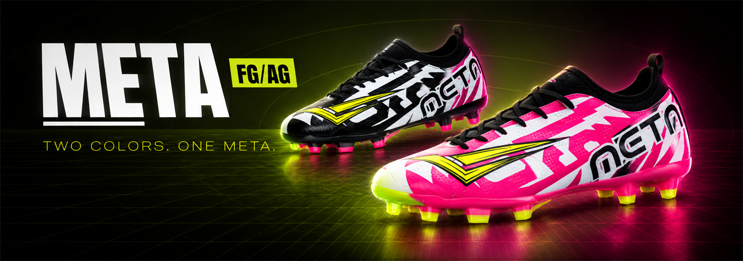 รองเท้าสตั๊ด Wingz META อัพเปอร์ PU ลาย Embossed คอ Neoprene พื้น FG/AG